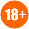 18 plus logo